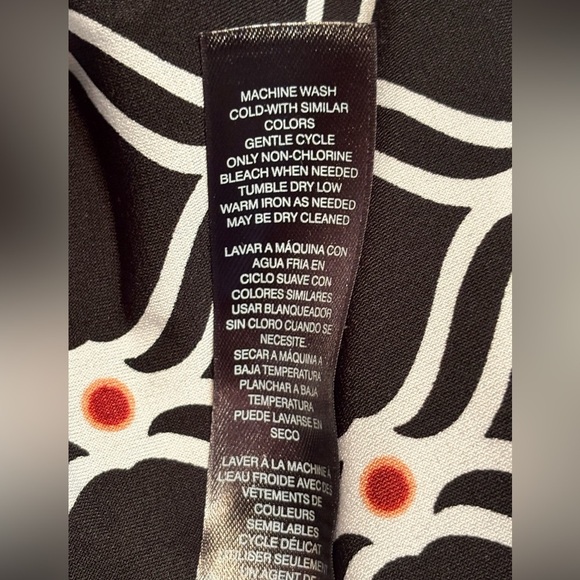 White House Black Market Black and White Geometric Dress size Small - Picture 8 of 12